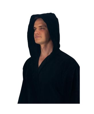 Men's Dane Hooded Bathrobe Cotton Terry Cloth Luxury Hotel Spa Robe