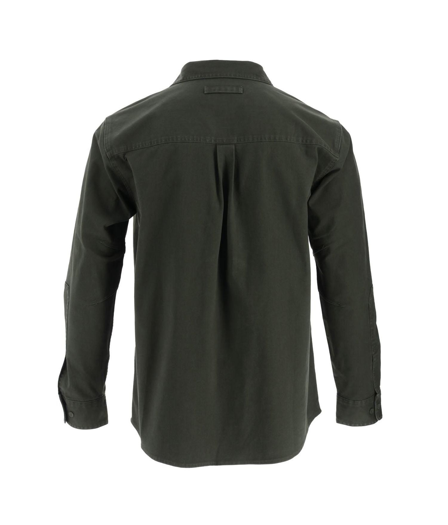 Men's Heavyweight Utility Stretch Long Sleeve Button Up Overshirt