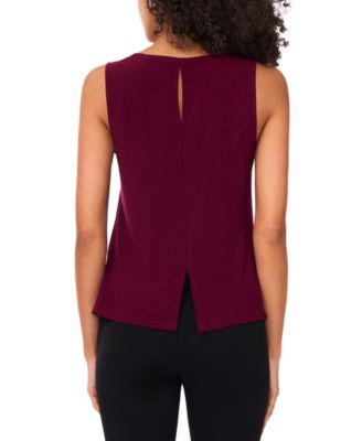 Petite Round-Neck Sleeveless Top