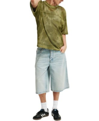 Мужская трикотажная футболка укороченного кроя ИЗ ХЛОПКА НА подкладке