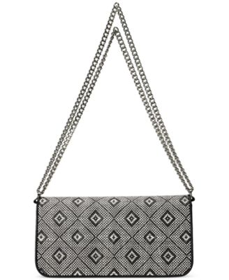 Geo-Motif Woven Straw Medium Sawyer Bag