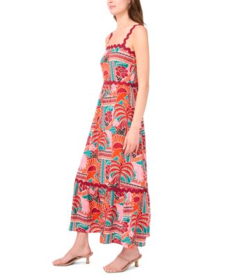 Petite Sleeveless Square-Neck Maxi Dress
