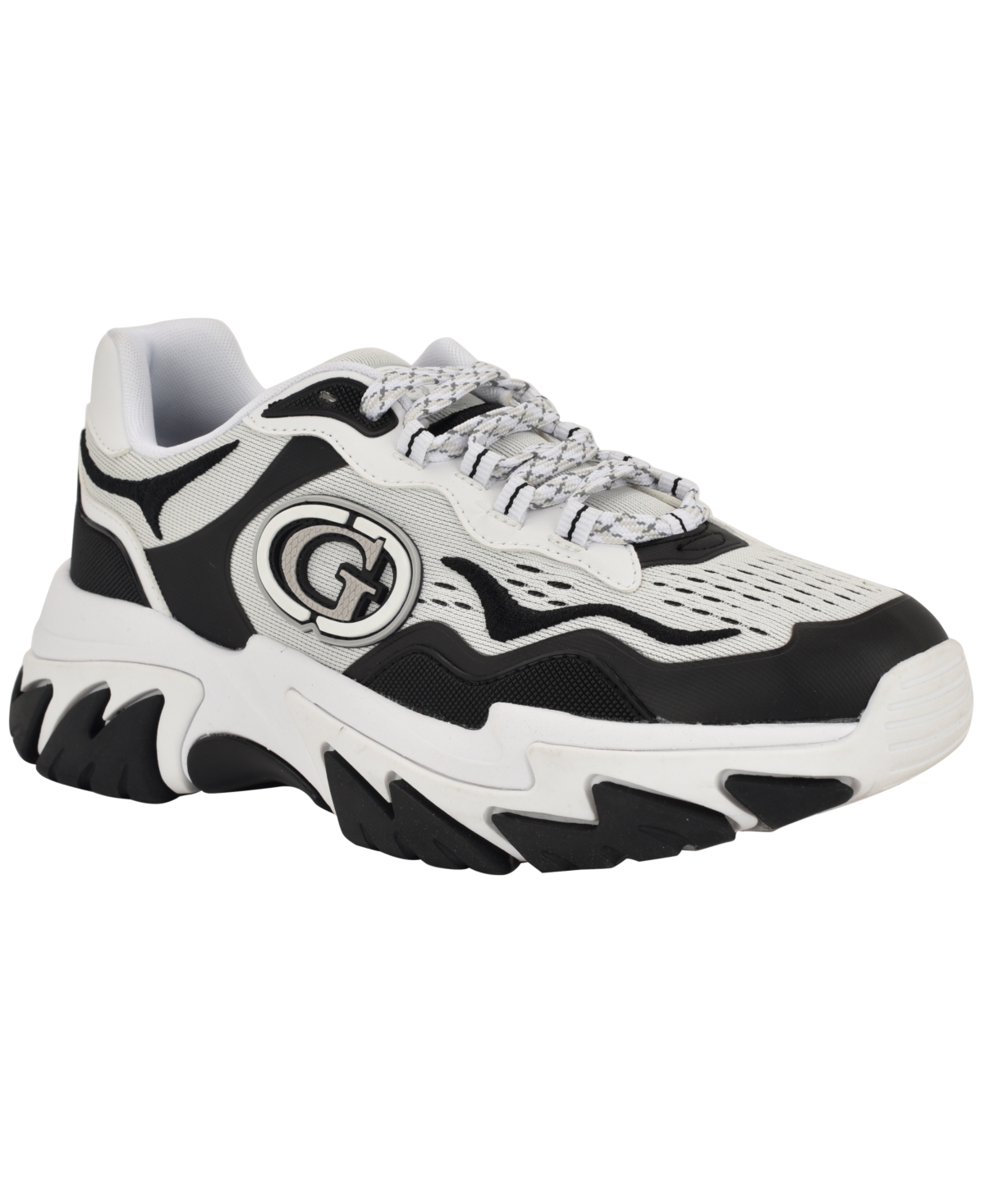 Guess Women's Nennzo Cat Claw Chunky Fashion Lace-up Sneakers In Black