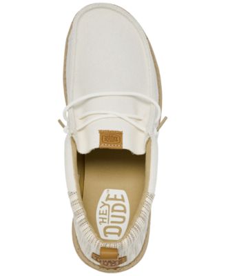 Men's Wally Funk Woven Jacquard Slip-On Casual Moccasin Sneakers from Finish Line