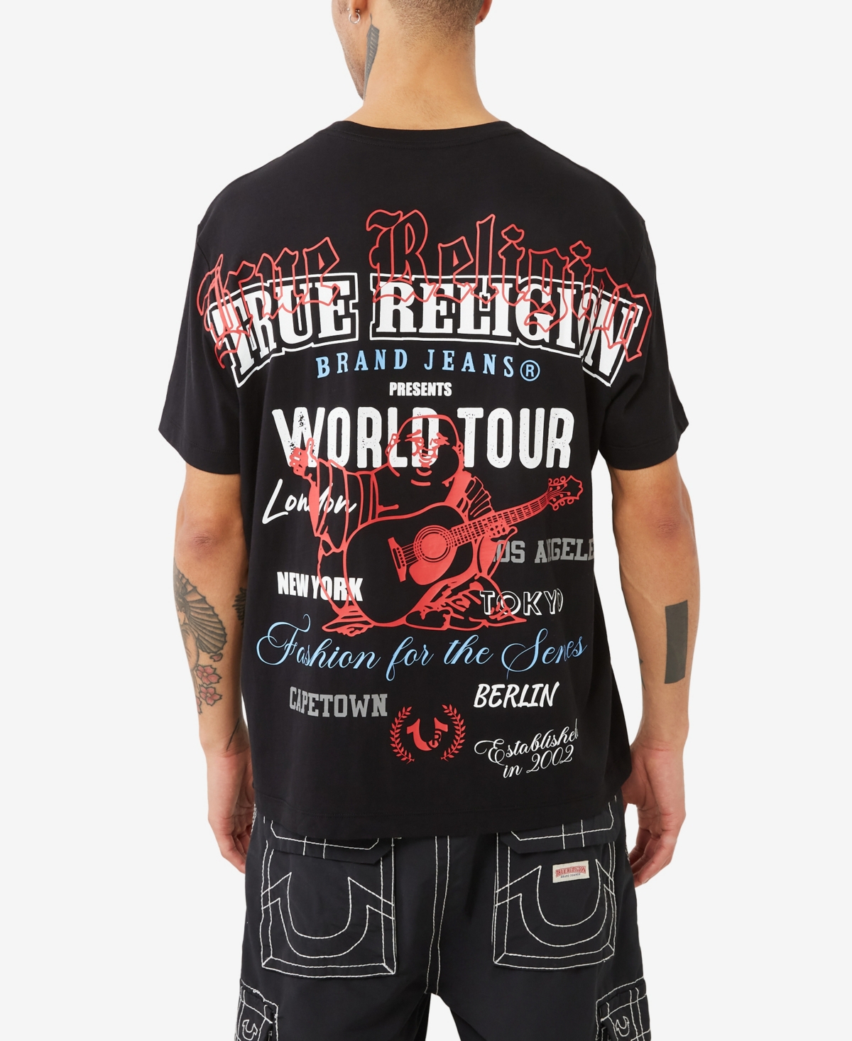 Men's Short Sleeve World Tour T-Shirt - Jet black
