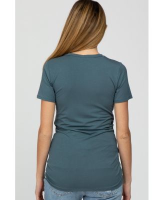 Maternity Basic Short Sleeve Top