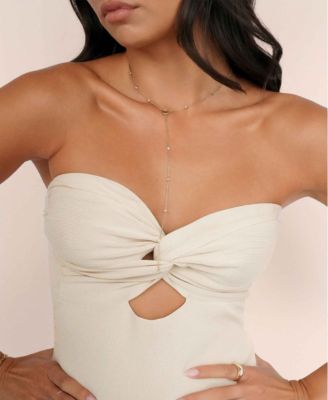 Santorini Shell Lariat Necklace