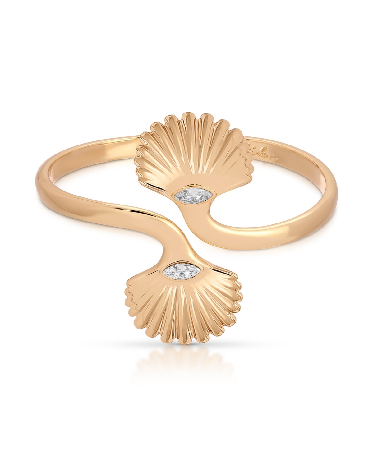 Santorini Shell Cuff Bracelet - Gold