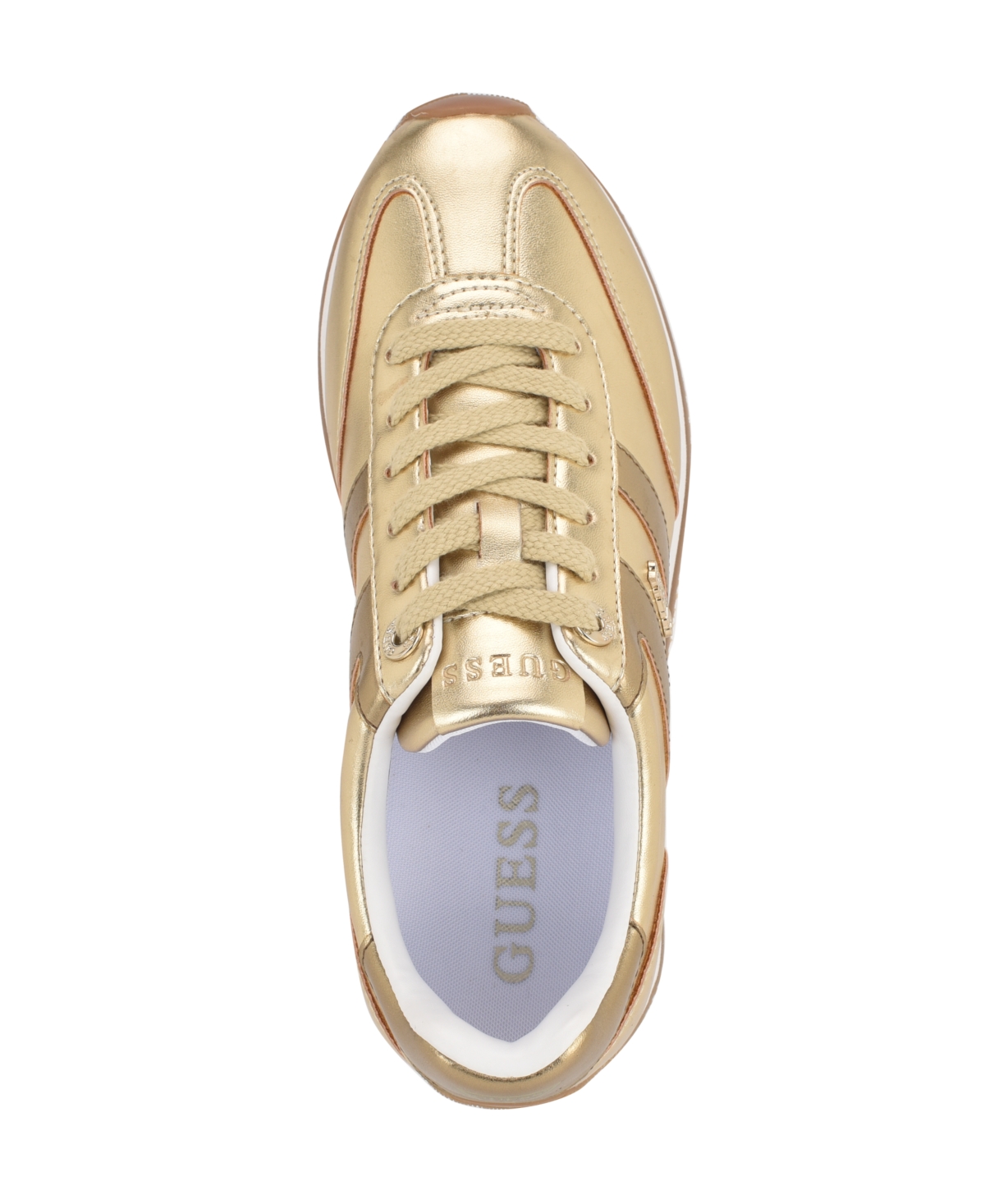 Guess Women's Saphia Lace-up Jogger Sneakers In Gold