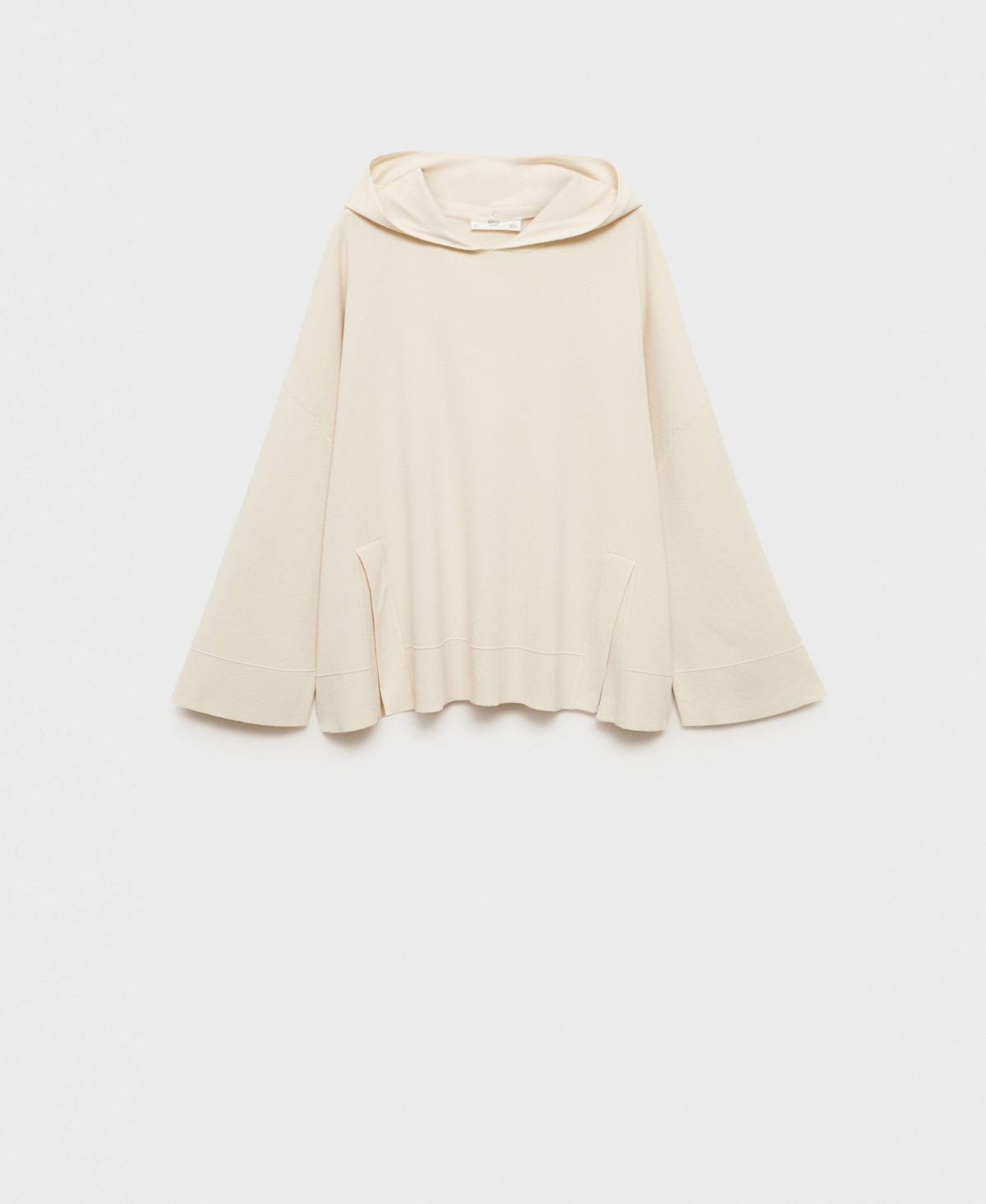 Women's Ribbed Knit Hoodie Sweatshirt - Light, Pastel Gray