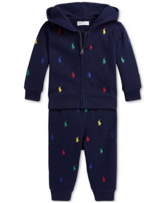 Baby Embroidered Hoodie & Pant Set