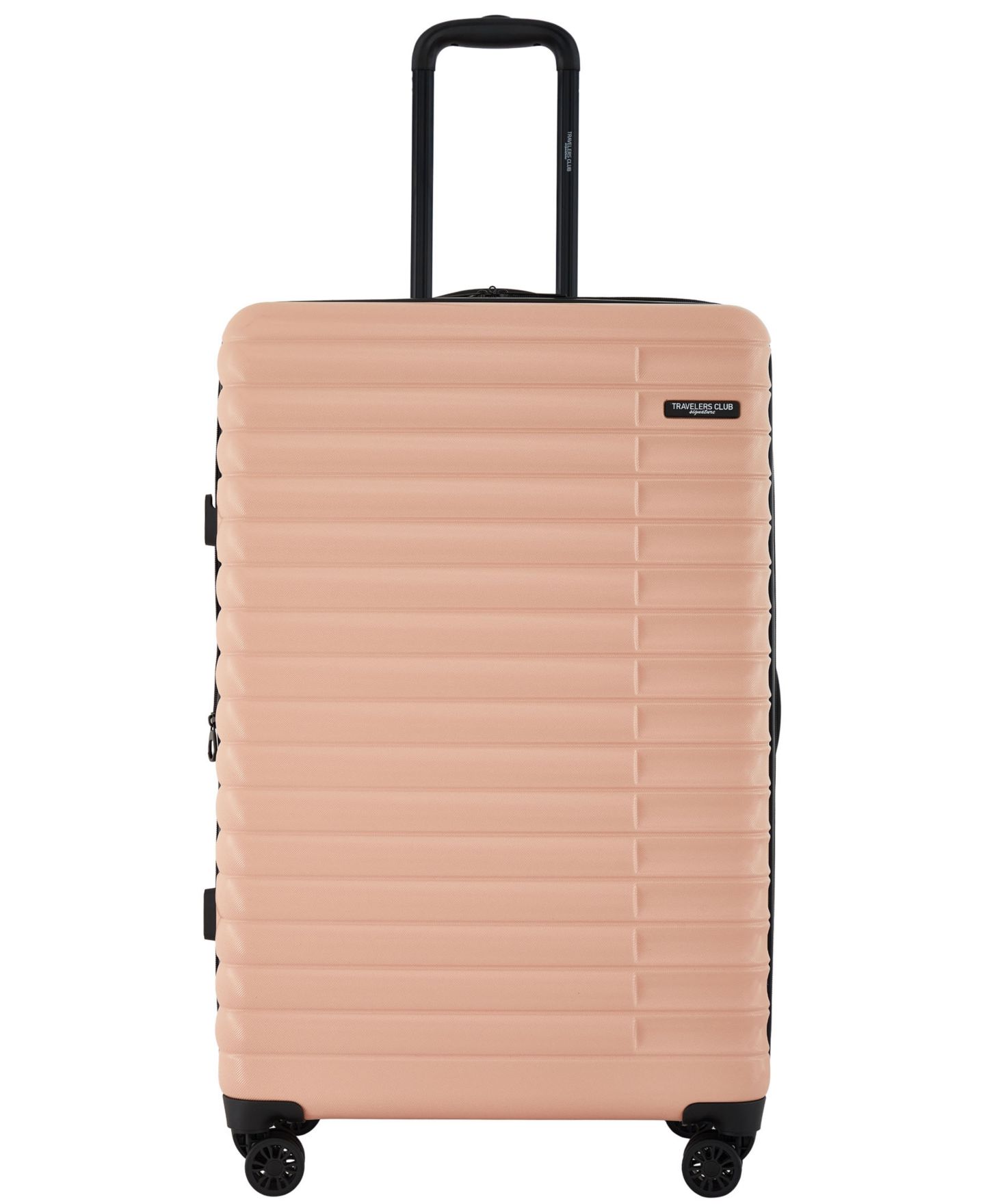 Чемоданы Travelers Club Providence 3-Pc. Expandable Hard Side Luggage Set, цвет: Пыльный розовый — фото 4