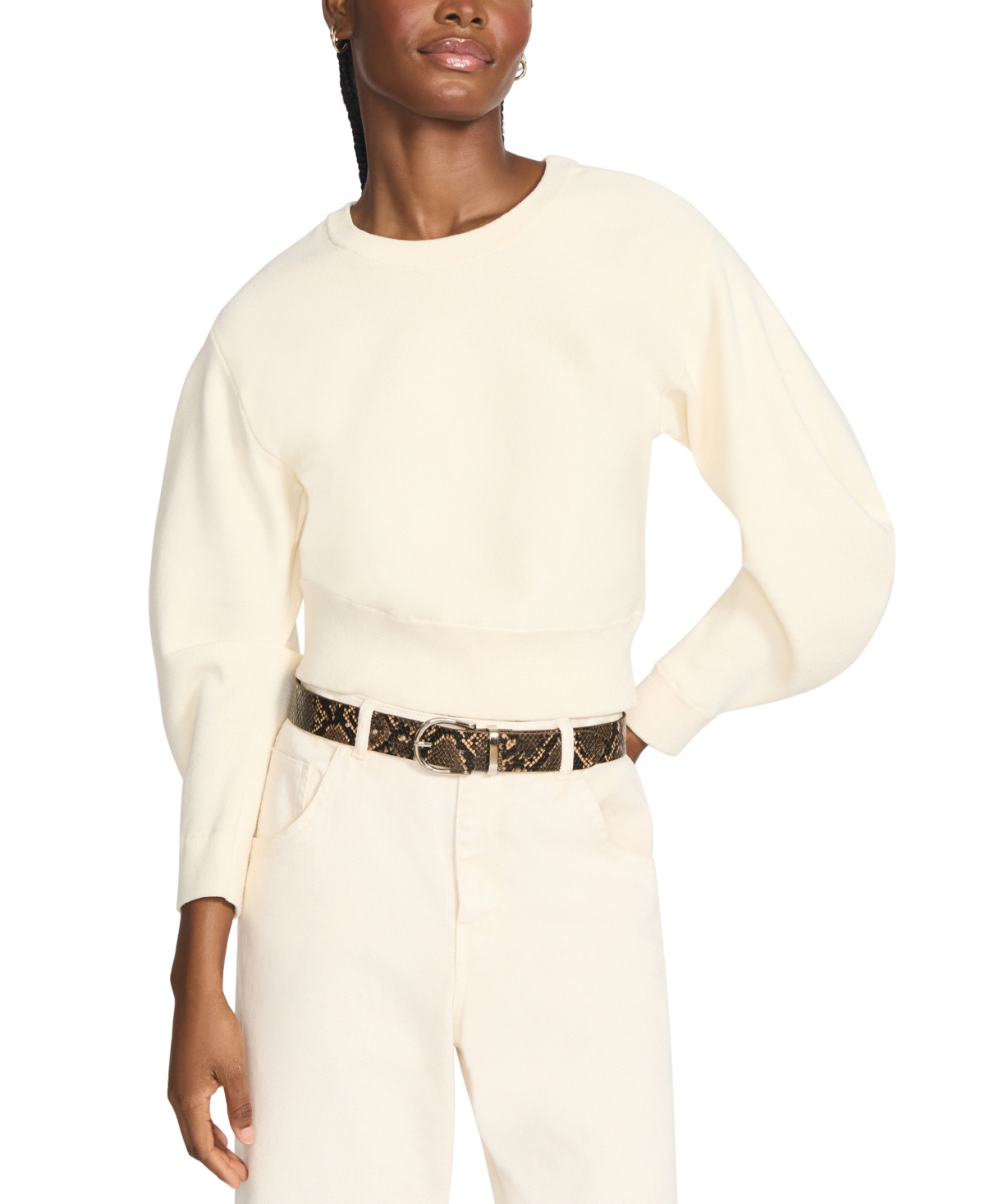 Steve Madden 1-3/10" Faux-leather Belt, Set Of 2 In Gold
