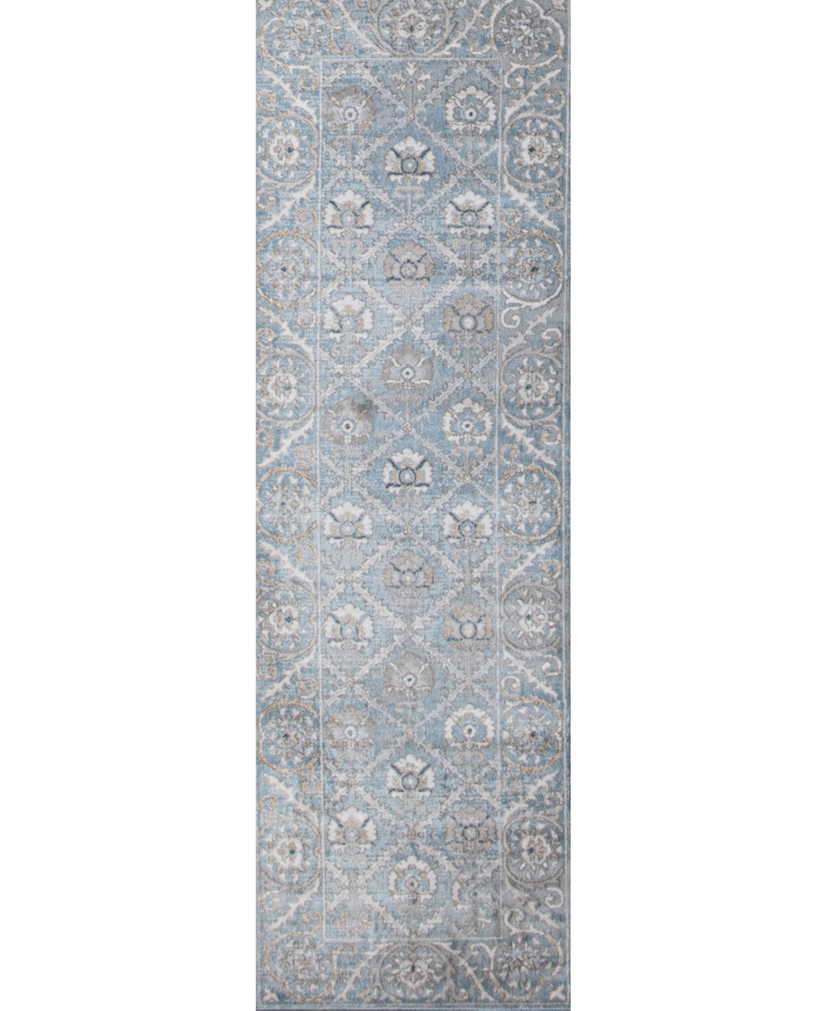 Bashian Parlin Ash314 2'6"x8' Runner Area Rug