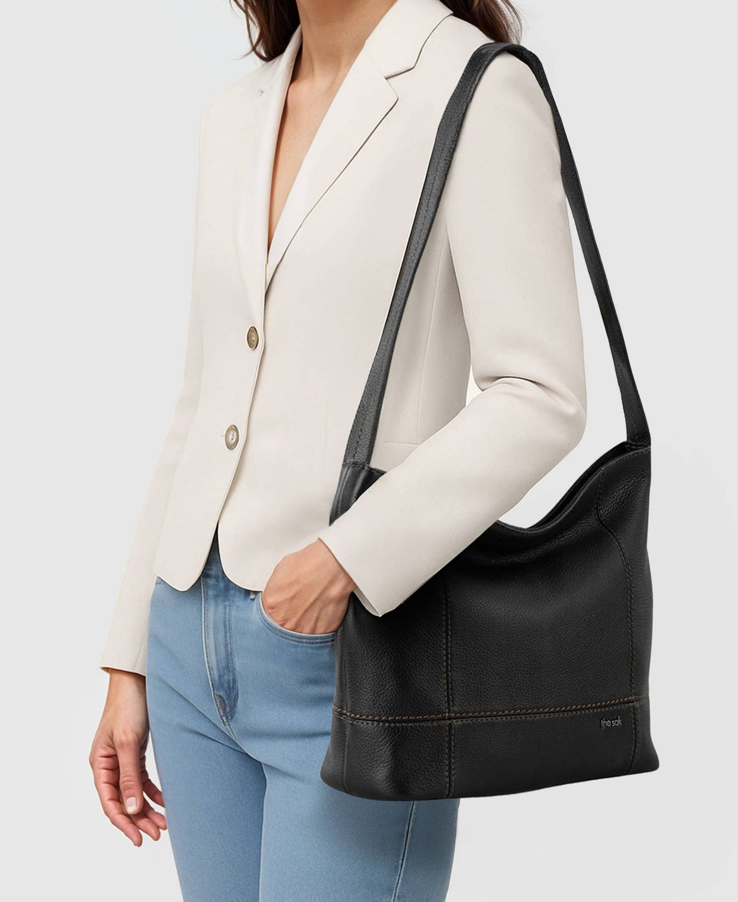 Сумка The Sak De Young Leather Hobo, цвет: Чёрный — фото 4