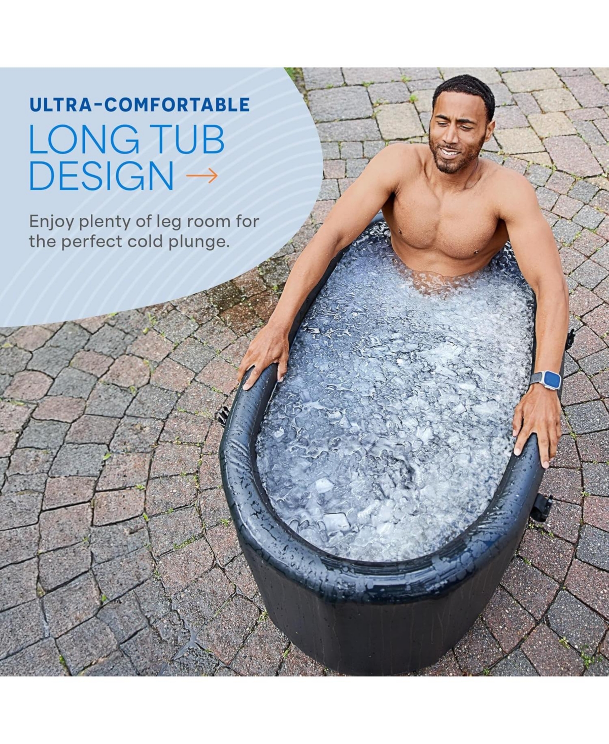 LifePro NordPod Elite Recovery Ice Tub – 2-Person Portable Cold Plunge Bath for Athletes with All-Weather Lid & Air Pump