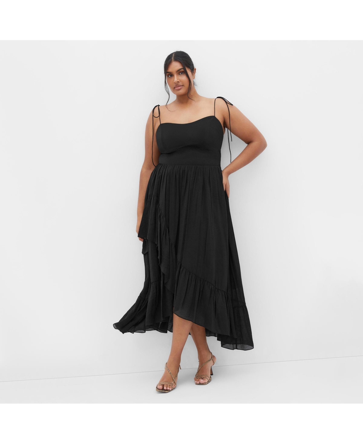 Plus Size Hailey Maxi Dress - Black