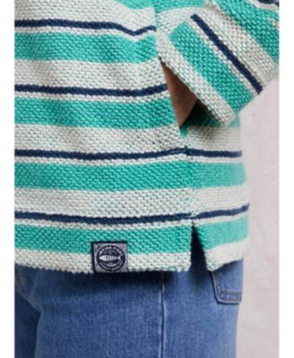 Women's Ally 1/4 Zip Stripe Hoodie