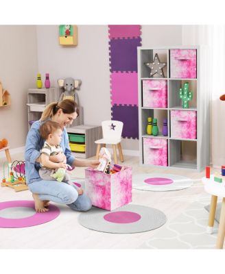 11-Inch Foldable Fabric Storage Cube Bin with Handles