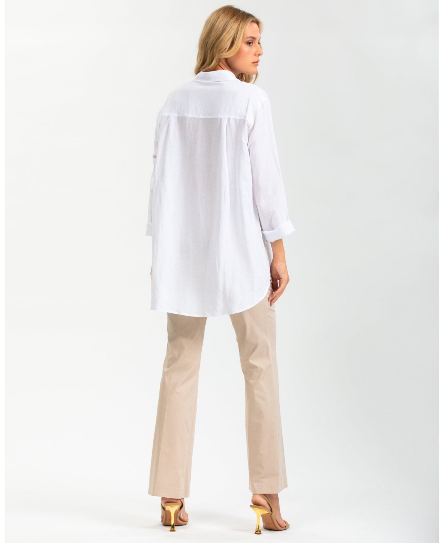 Maternity Pull-On Flare Stretch Pants in Length
