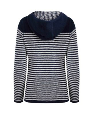 Women's Bianca Full Zip Stripe Macaroni Hoodie