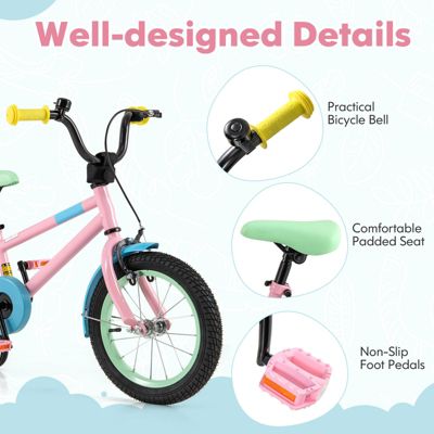 Kids Bicycle with Adjustable Handlebar and Seat for Comfort and Growth