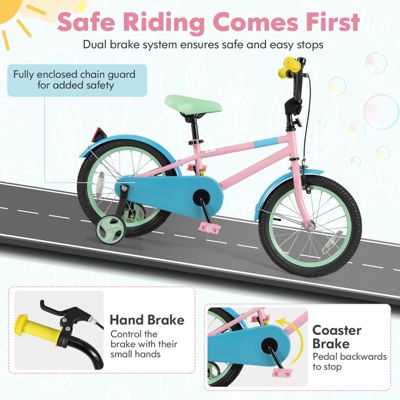 Kids Bicycle with Adjustable Handlebar and Seat for Comfort and Growth