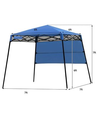7x7 FT Slant Leg Pop-up Canopy Tent Shelter Adjustable Portable Carry Bag