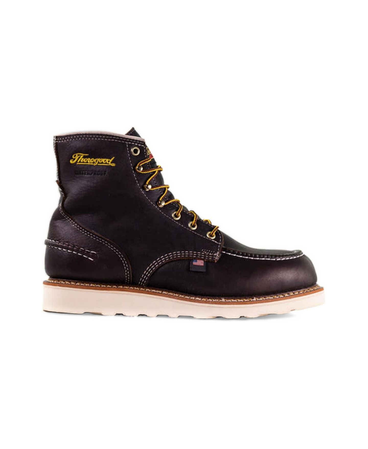 Мужские ботинки Thorogood 1957 Series Waterproof 6" Briar Pitstop Moc Toe Work Boots for Men — фото 1