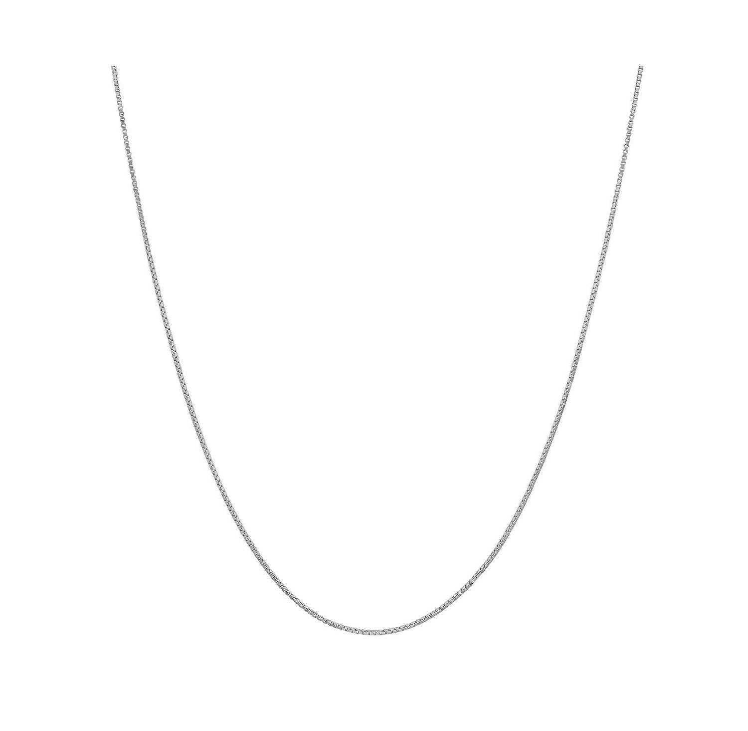 Women's Sterling Silver Box Chain Necklace