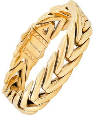 Steeltime Mens Heavy Oxidized Stainless-Steel Wheat Chain Bracelet 31990₽
