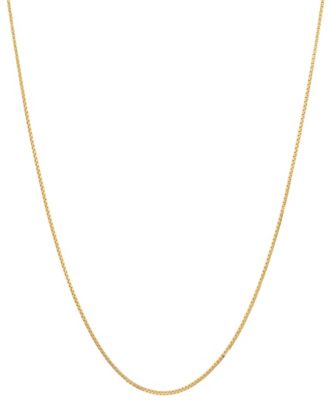 Women's 14K Gold Plated Box Chain Necklace