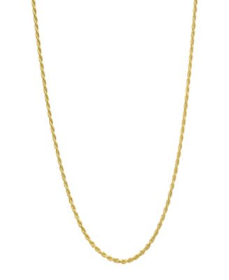 Steeltime Unisex 14K Gold Plated Rope Chain Necklace 20590₽