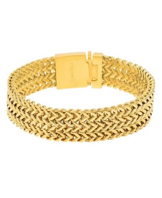 Steeltime Men's 18K Gold-Plated Stainless-Steel Bracelet