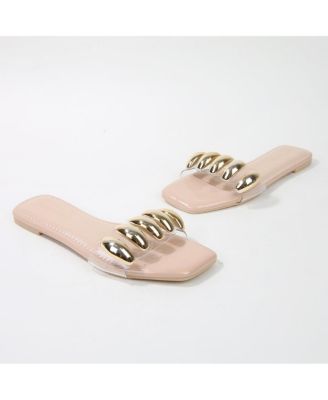 Kiki Embellished Cleat Strap Slides