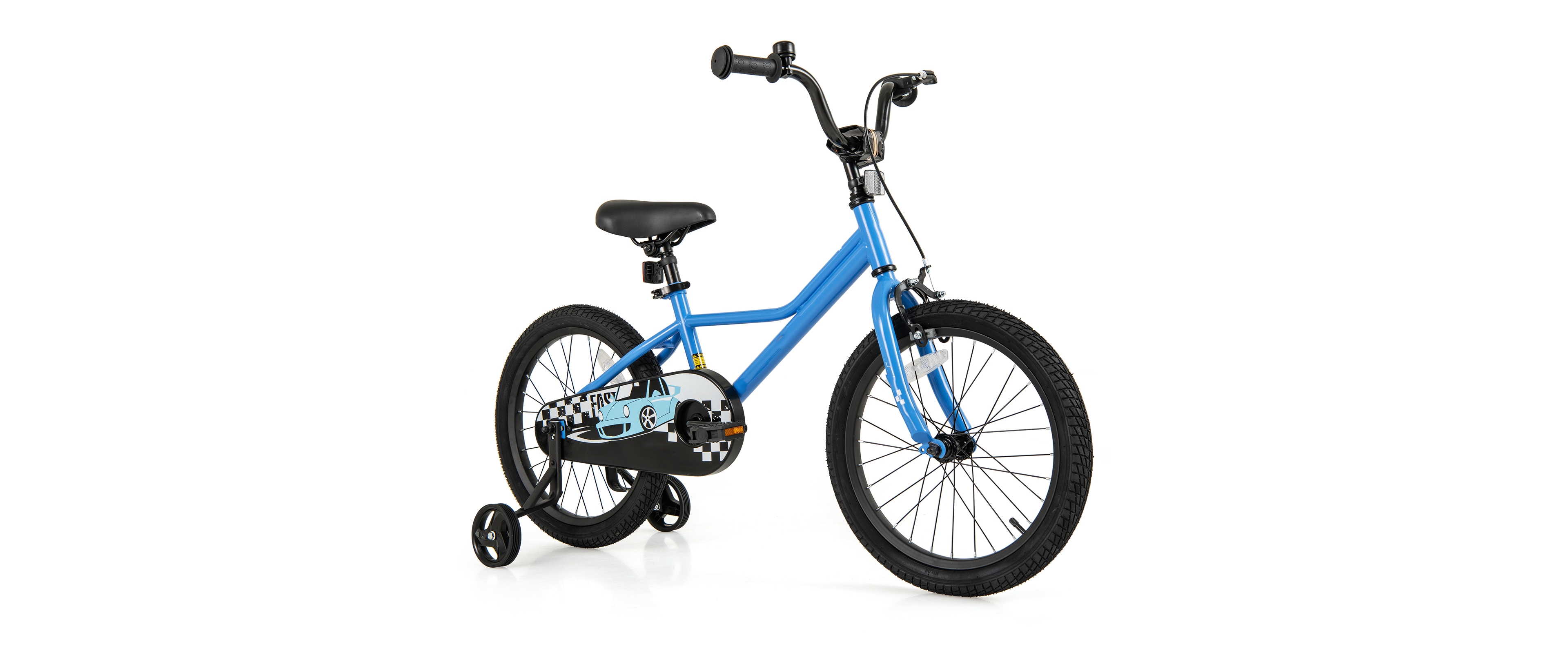 Kids Bike with Removable Training Wheels Adjustable for Growing Riders