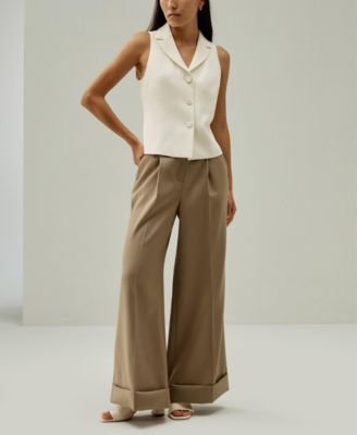 Women's Silk Suit Vest