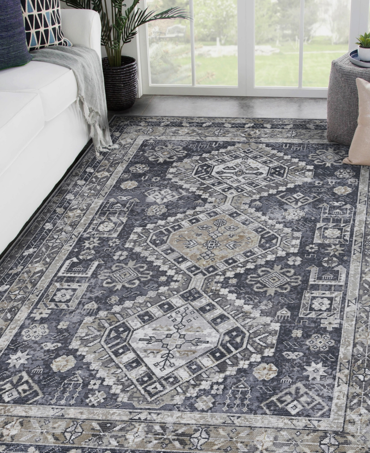 Amer Rugs Alaska Machine Washable Ala2 7'10'' X 9'9'' Area Rug