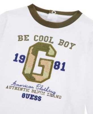 Baby Boys 2-Piece Long Sleeve T-Shirt and Cargo Jogger Set