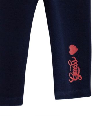 Baby Girls 2-Piece Long Sleeve Yarn Dye Stripe T-Shirt and Knit Denim Pants Set