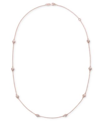 EFFY&reg; Diamond Bezel 20" Statement Necklace (1 ct. t.w.)  in 14k White, Yellow or Rose Gold 