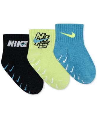 Baby Boy Rhythm Rush Gripper Socks, 3 Pack 	