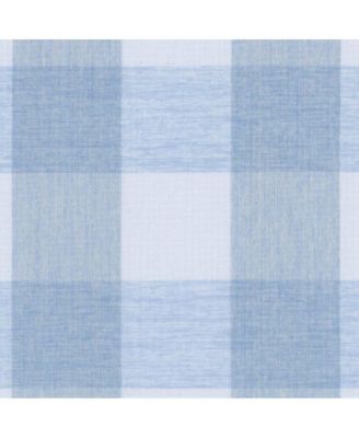 Мужская рубашка Scott Barber из поплина Riviera Buffalo в клетку, небесного цвета