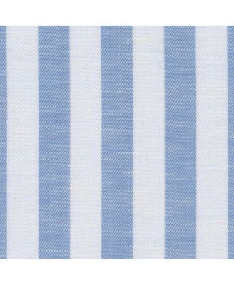 Мужская льняная рубашка Scott Barber в полоску цвета морской волны, синяя