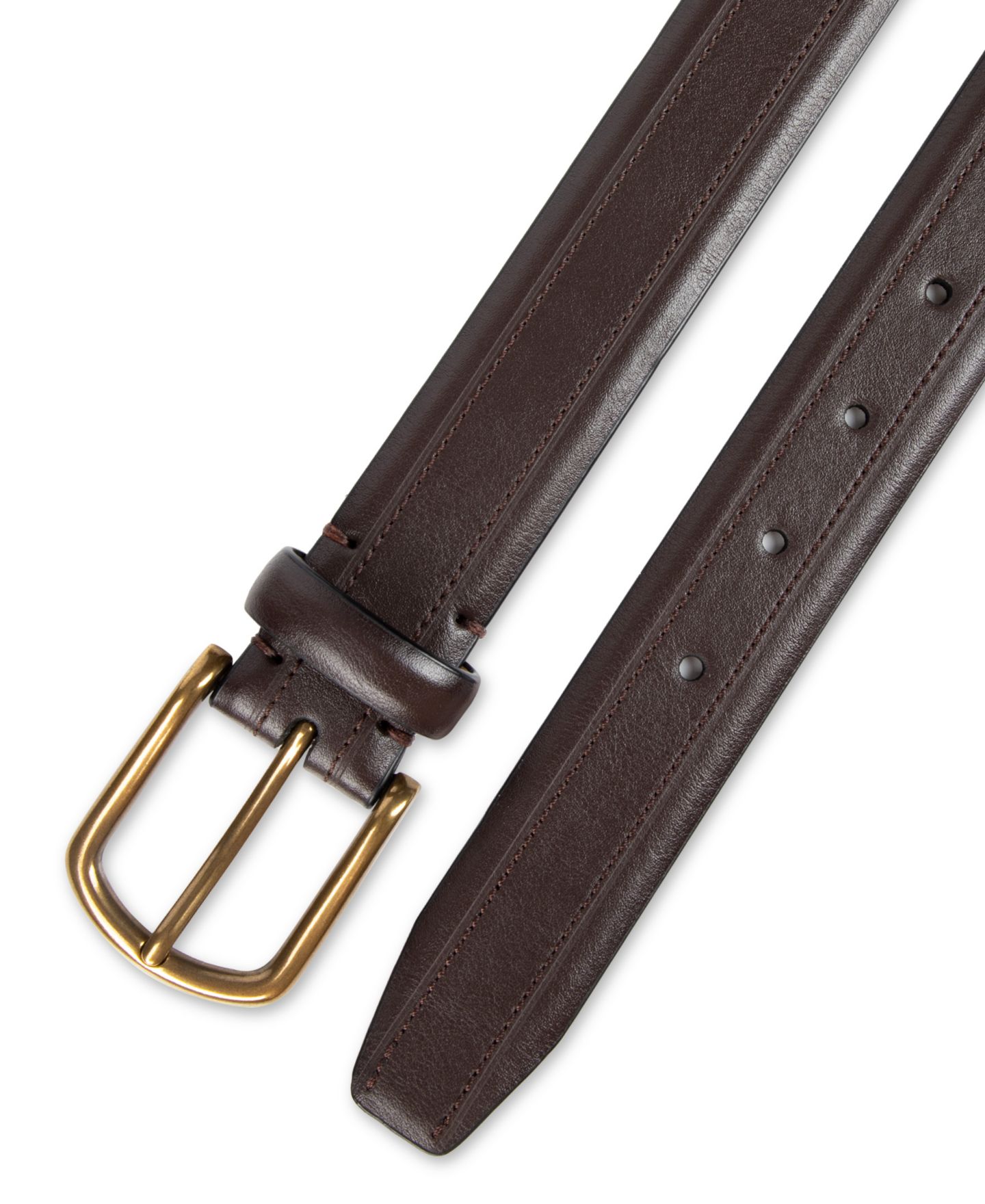 Мужской ремень Club Room 32MM Top Stitch Dress Belt — фото 4