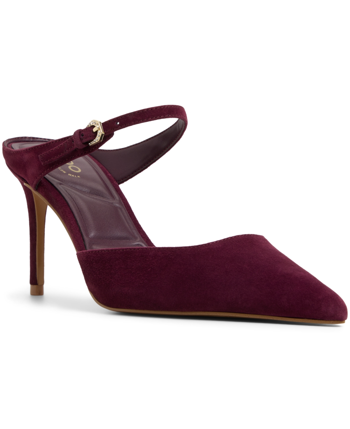 Aldo Sidnney Pointed Toe Pump In Red