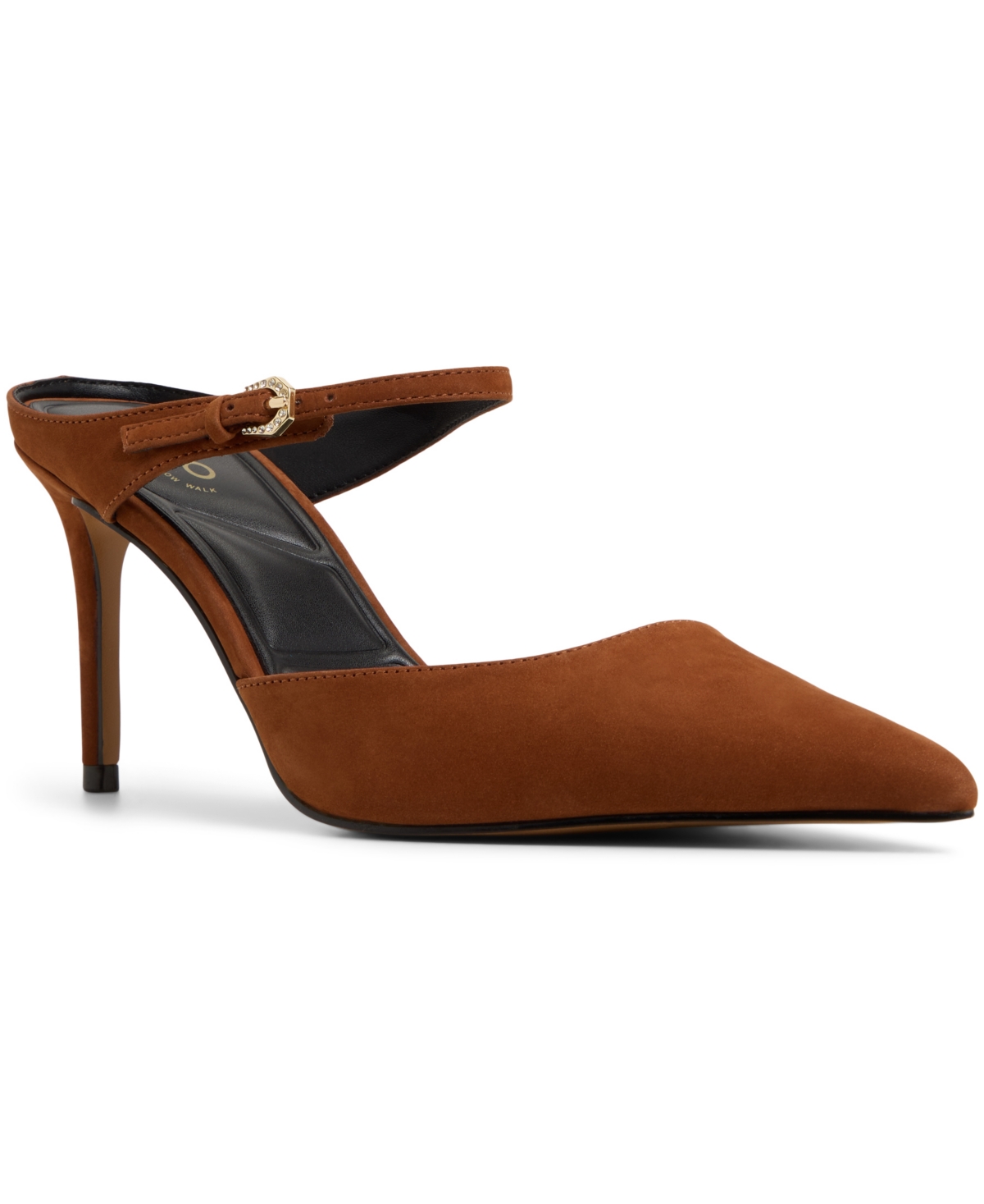 Aldo Sidnney Pointed Toe Pump In Brown