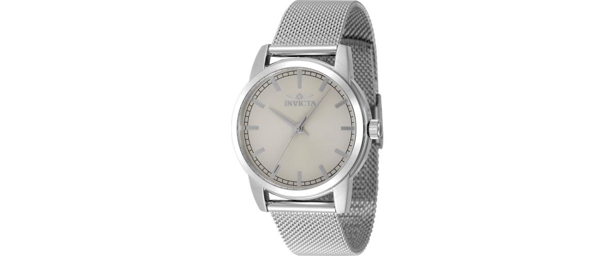 Women's 48511 Celestial Quartz 3 Hand Ivory Dial Watch - Silver