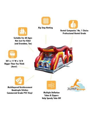 Shadow Obstacle Course Bounce House for Kids and Adults – Piece 2 (with Blower)