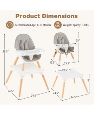 Toddler 6 in 1 High Chair Ages 6-36 Months